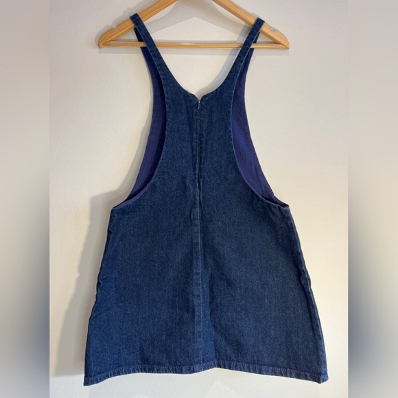 Zara Trafaluc - Denim Dungaree Jumper Pinafore Apron Dress 9123/285/401 | Large - Picture 4 of 16